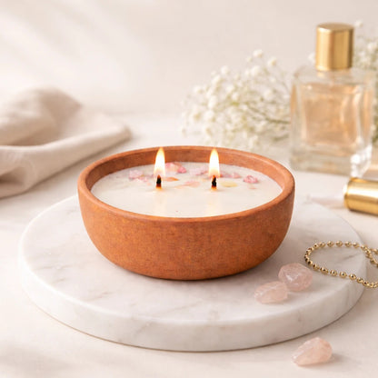 Vrindavani - Citronella &amp; Basil Mosquito Repellent Candle | Natural Soy Wax