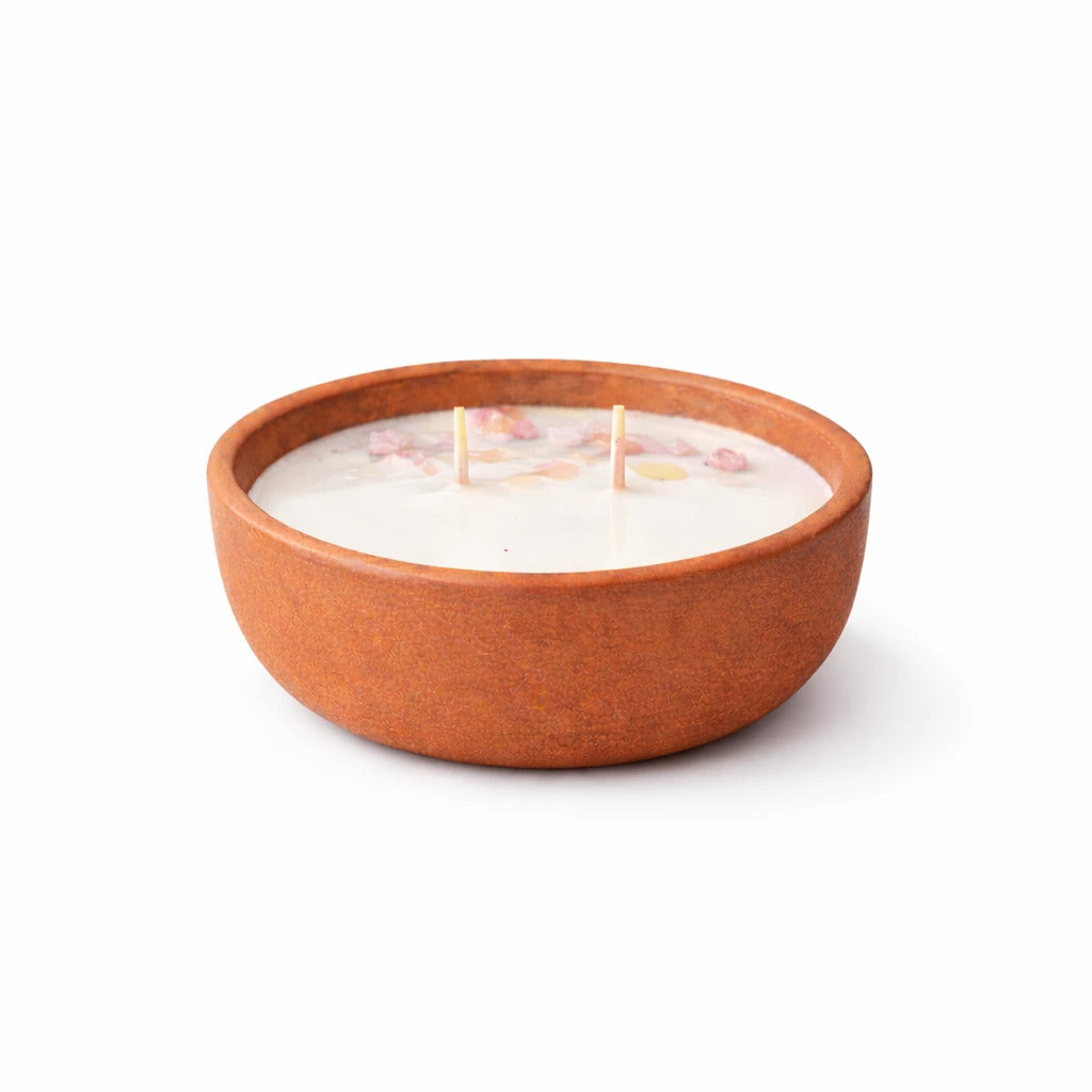 Vrindavani - Citronella &amp; Basil Mosquito Repellent Candle | Natural Soy Wax