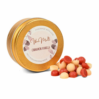 Cinnamon Vanilla Wax Melt Beads  | Handmade in Pure Soy Wax
