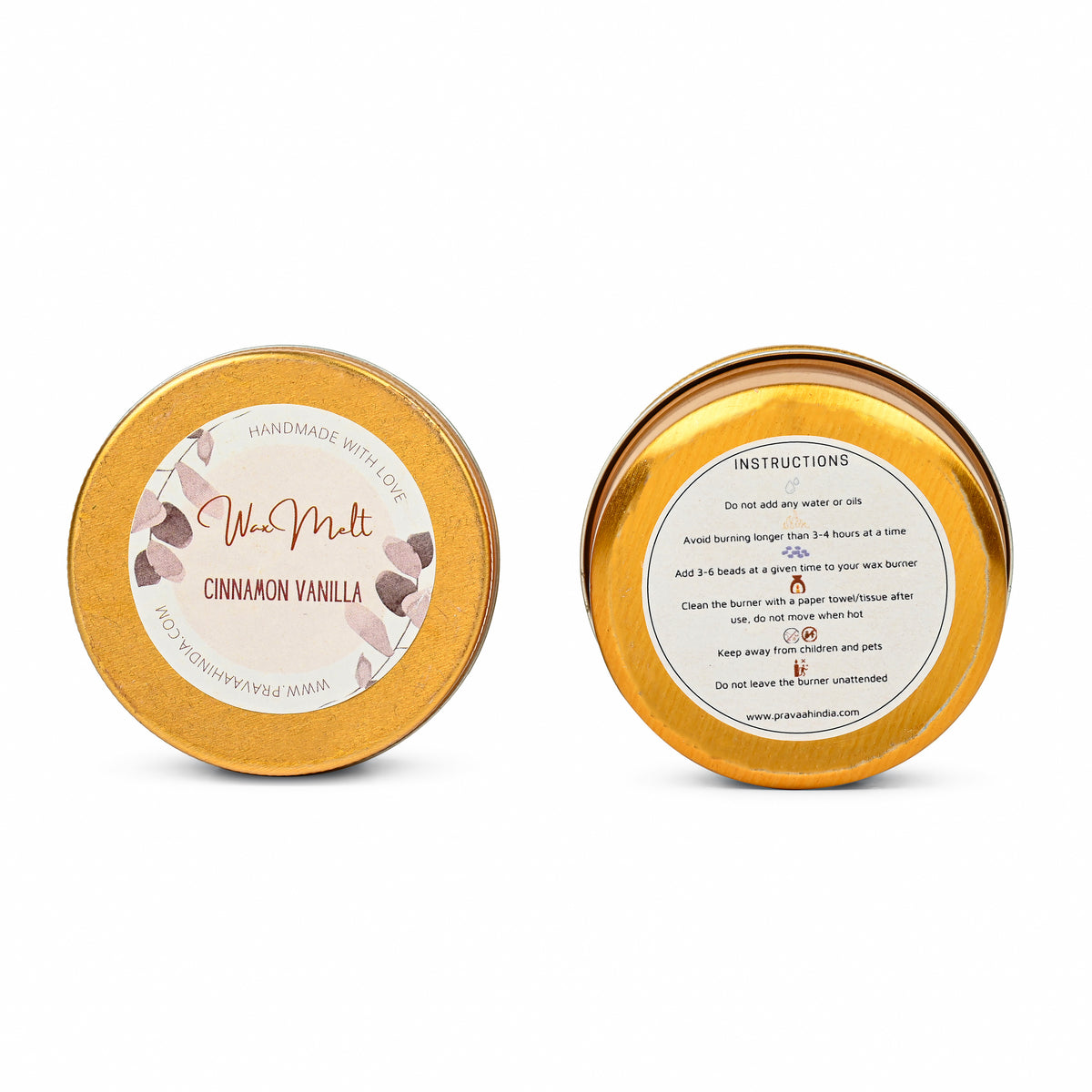 Cinnamon Vanilla Wax Melt Beads  | Handmade in Pure Soy Wax
