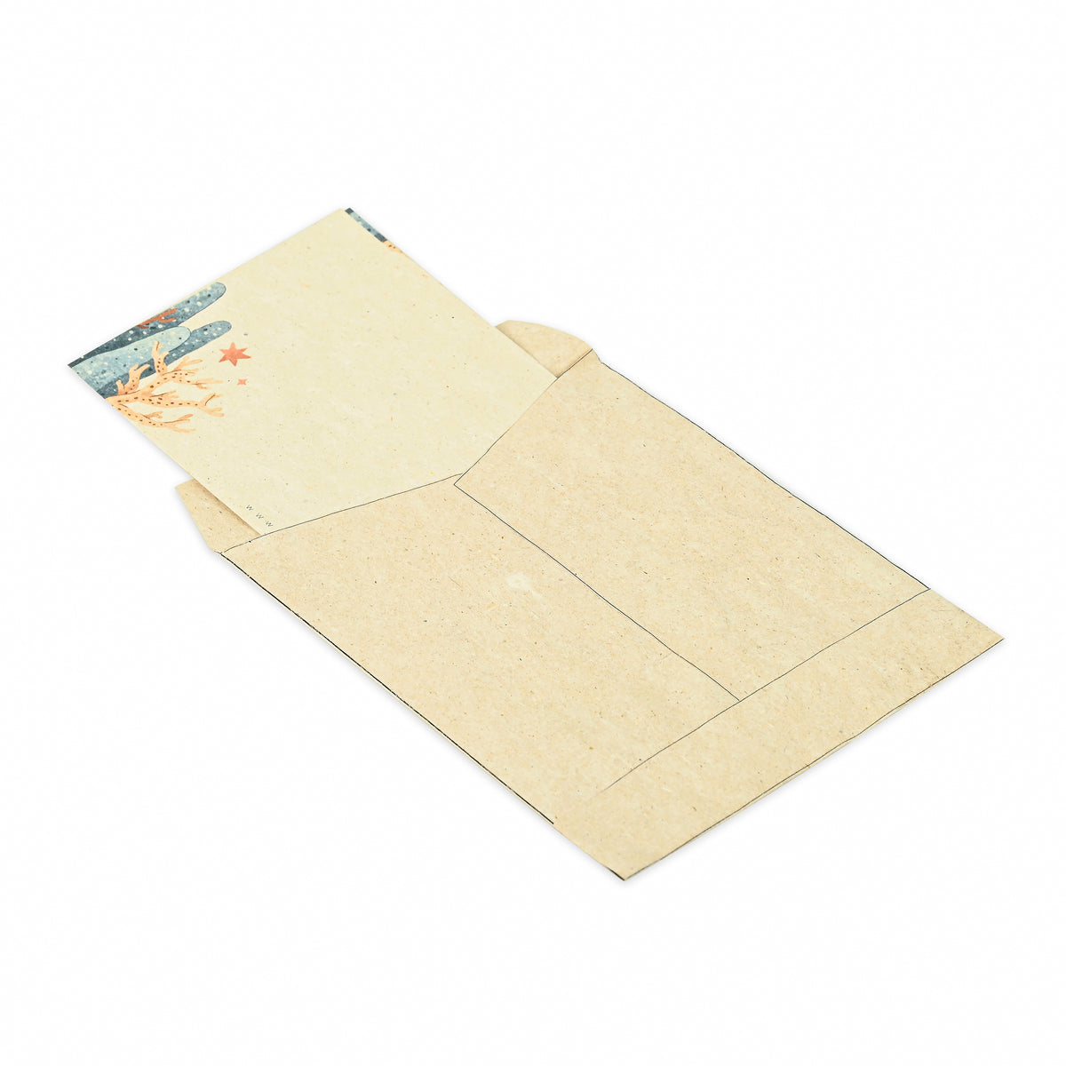 Samudra Hemp Paper Note Cards | Set of 5 Notecards and Envelopes