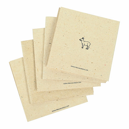 Uttarakhand Hemp Paper Gift Cards | Set of 5 Cards and Envelopes