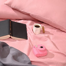 Load image into Gallery viewer, King Size Pastel Pink Hemp Bedsheet Set - Bhinasaar

