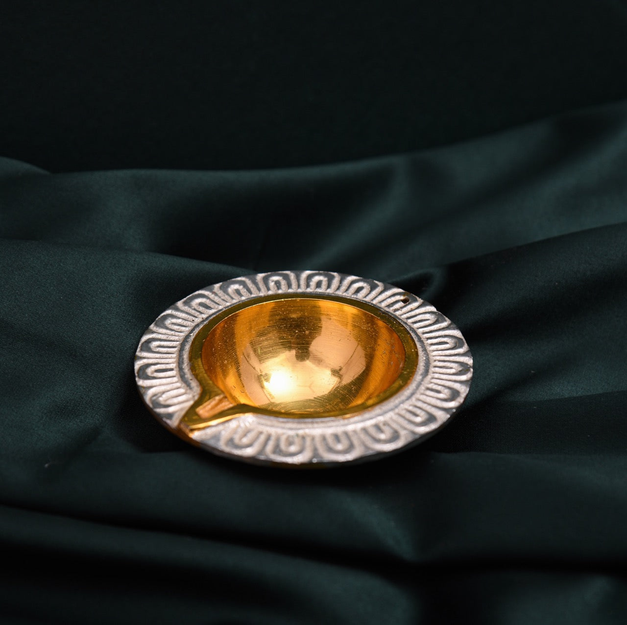 Pravaah Solid Brass Diya, Diwali essentials, available in sets