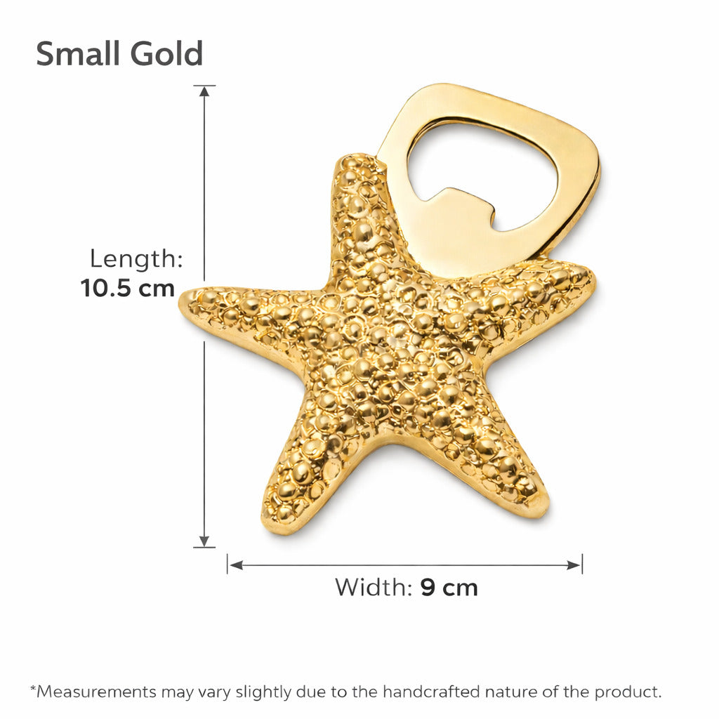 Meen (Starfish) Brass Bottle Opener | Made in Solid Brass | Bar Accessories