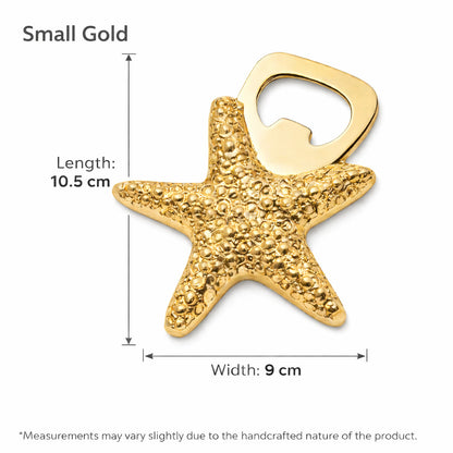 Meen (Starfish) Brass Bottle Opener | Made in Solid Brass | Bar Accessories