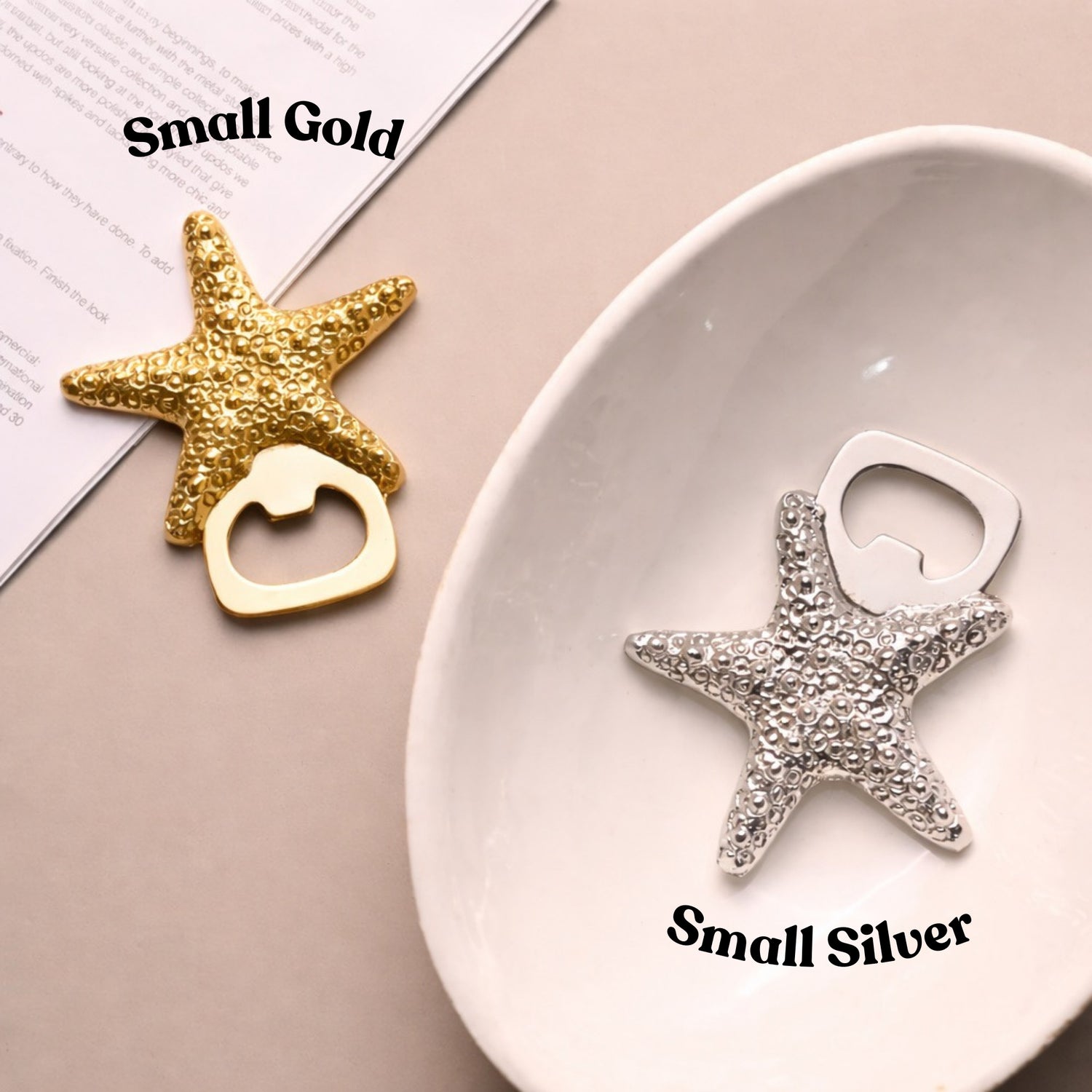 Meen (Starfish) Brass Bottle Opener | Made in Solid Brass | Bar Accessories