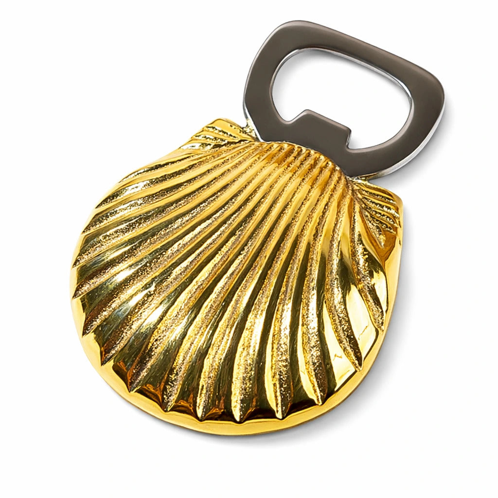Seep (Shell) Brass Bottle Opener | Made in Solid Brass | Bar Accessories
