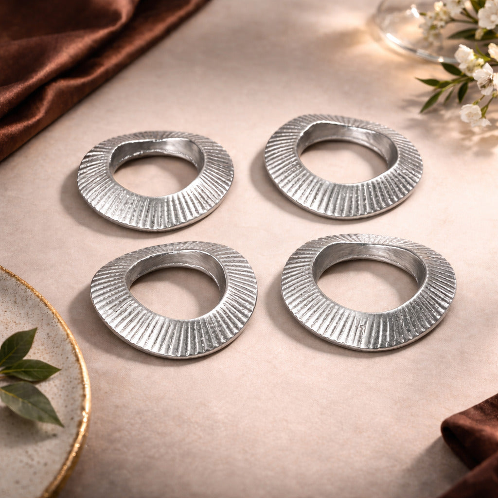 Gehna Napkin Rings | Brass Table Decor | Handcrafted in Small Batches