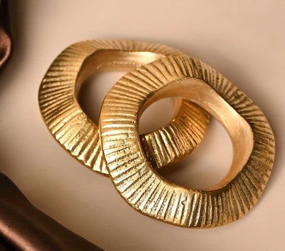 Gehna Napkin Rings | Brass Table Decor | Handcrafted in Small Batches