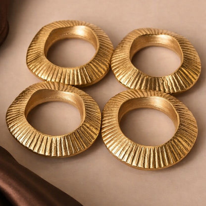 Gehna Napkin Rings | Brass Table Decor | Handcrafted in Small Batches
