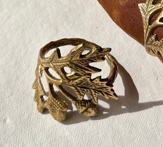 Flower Brass Napkin Rings | Lead Free | Table Decor | Gift Ready | Set of 2, 4 and 6