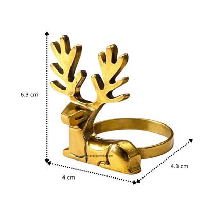 Kasturi Napkin Rings | Brass Table Decor | Handcrafted