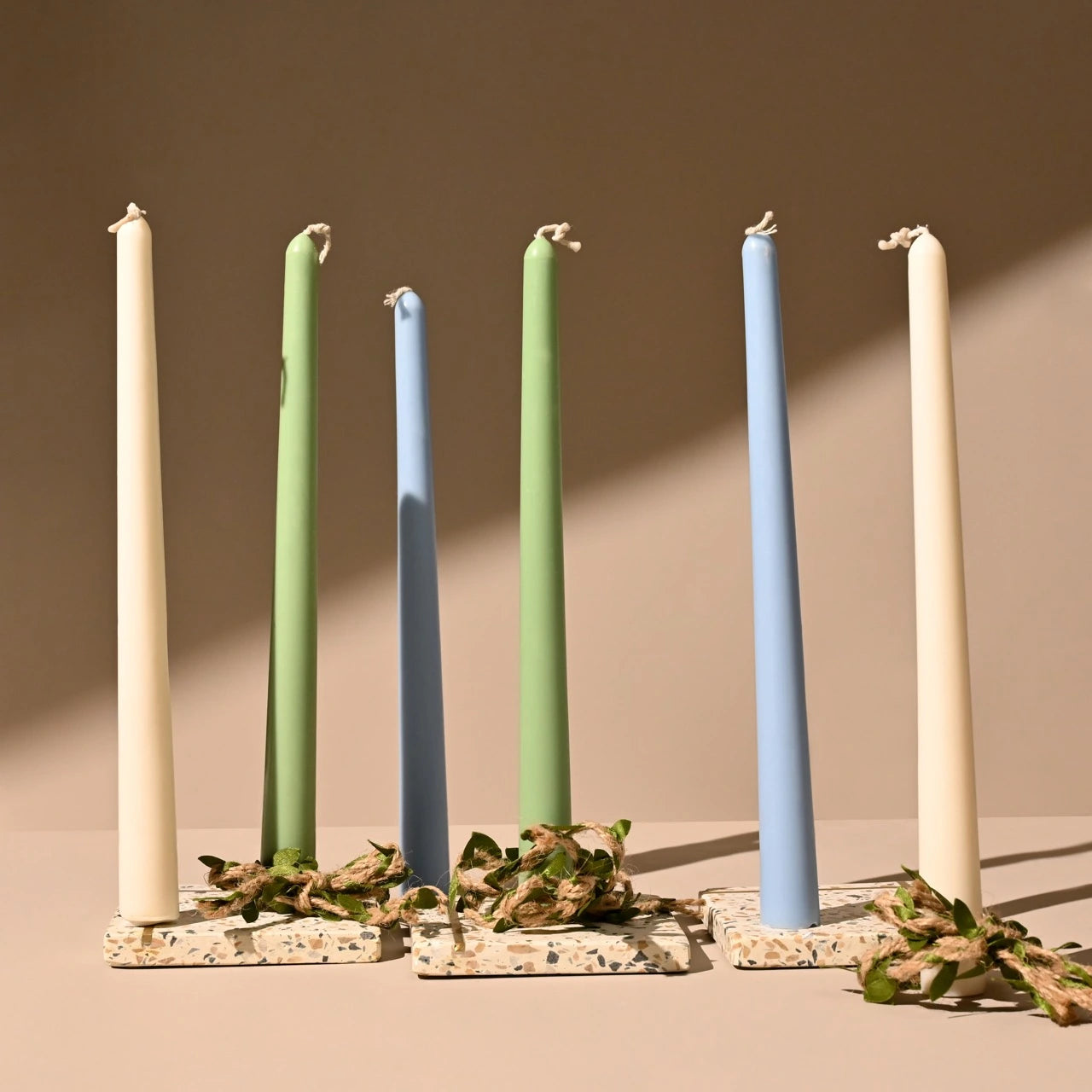 Tall Taper Candle | Unscented Soy wax | Available in assorted Colors