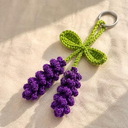 Lavender Buds | Handmade Crochet Keychain