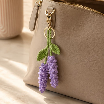 Lavender Buds | Handmade Crochet Keychain