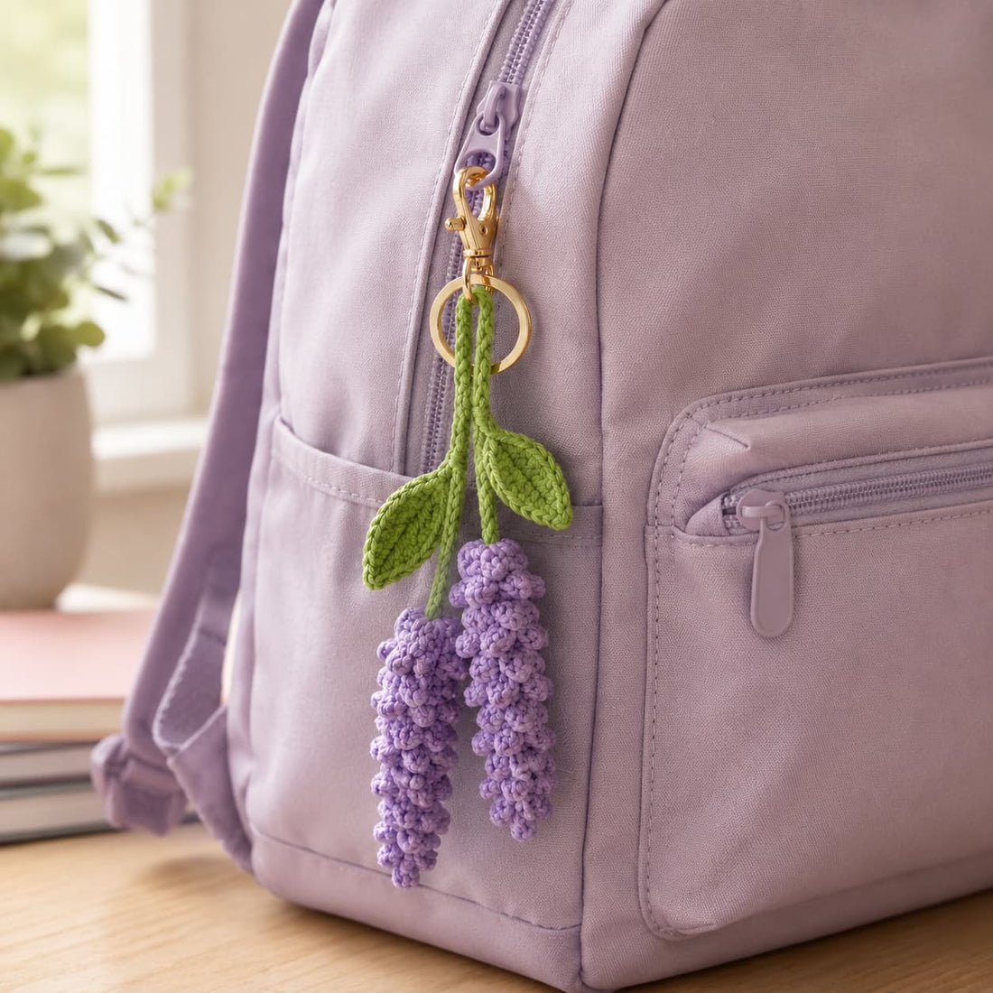 Lavender Buds | Handmade Crochet Keychain