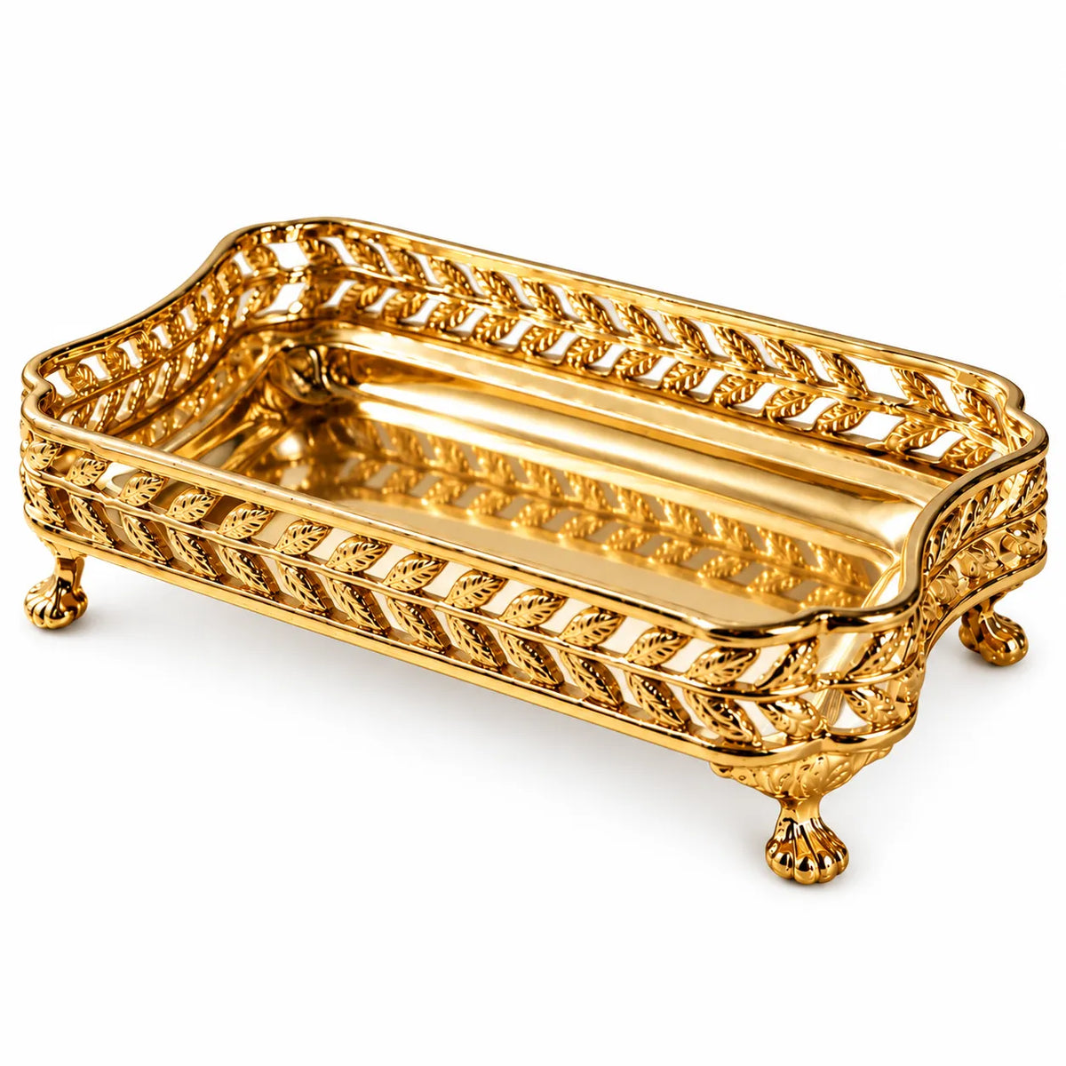 Aangan Brass Multi Use Tray | Nook Trinket Tray | Gold Finish