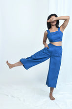 Load image into Gallery viewer, Pure Hemp Crop Top | Soft &amp; Comfortable Fabric | Blueberry
