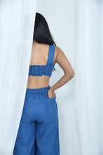 Load image into Gallery viewer, Pure Hemp Crop Top | Soft &amp; Comfortable Fabric | Blueberry
