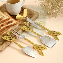 Load image into Gallery viewer, Patram Brass Cheese Knife Set  - NEW
