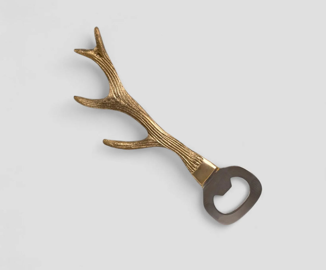 Sinh Brass Bottle Opener | Solid Brass | Luxury Bar Accessory | Statement Gift