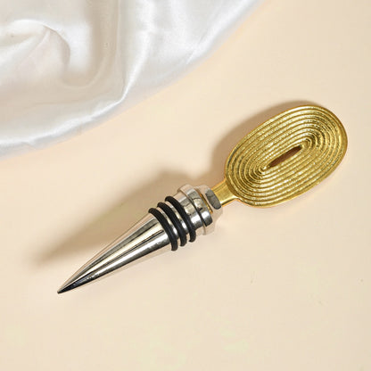 Ekaantrik Brass Wine Stopper | Made in Solid Brass