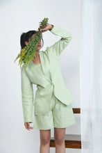 Load image into Gallery viewer, Pistachio Casual Hemp Shorts | Side-Tying String
