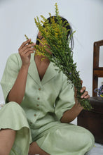 Load image into Gallery viewer, Summer Hemp Shirt | Breazy Fabric | Sustainable Living | Pistachio
