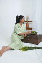 Load image into Gallery viewer, Summer Hemp Shirt | Breazy Fabric | Sustainable Living | Pistachio
