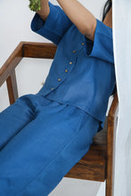 Load image into Gallery viewer, Pure Hemp Shirt | Relaxed Fit | Versatile Wear | Blueberry
