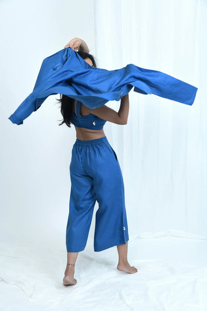 Multi Pocket Hemp Wide Leg Pants | Sustainable fabric