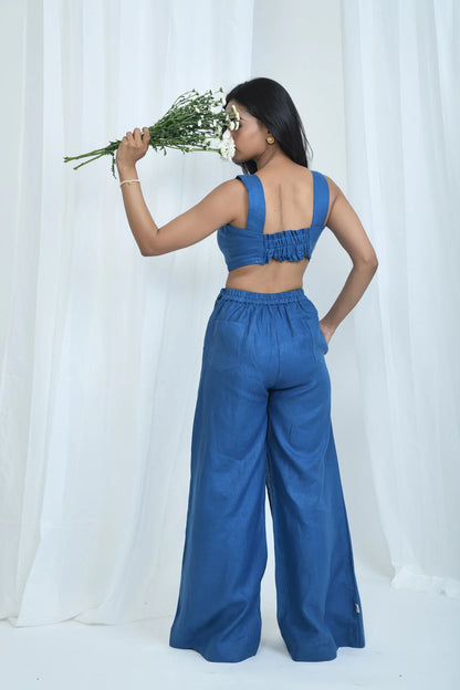 Hemp Skirt-Style Long Pants | Relaxed fit