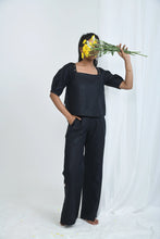 Load image into Gallery viewer, Hemp Flared Pants with Side Detail | Truffle
