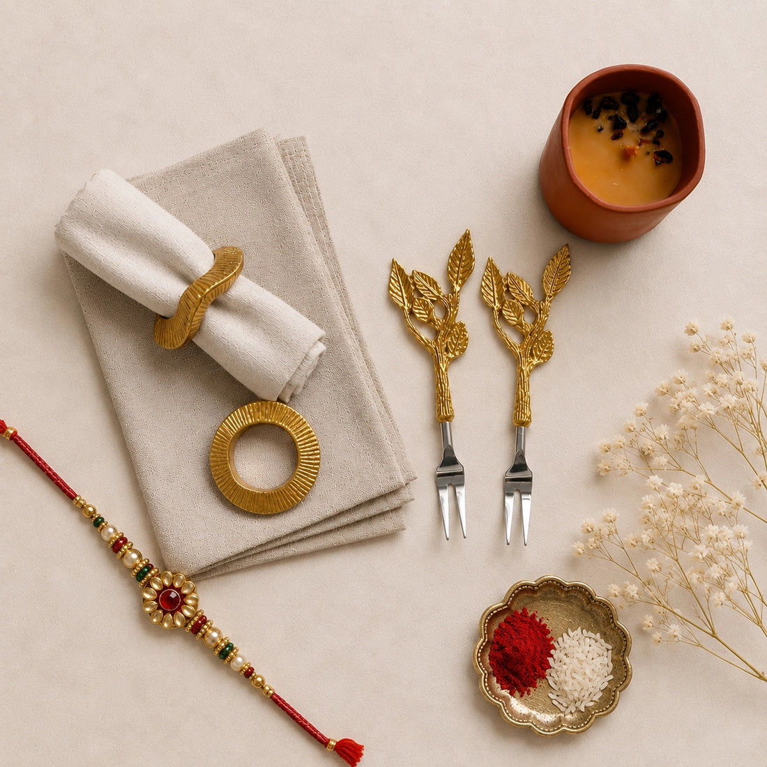 Dinner for Two | Luxury Handmade Rakhi Gift Hamper
