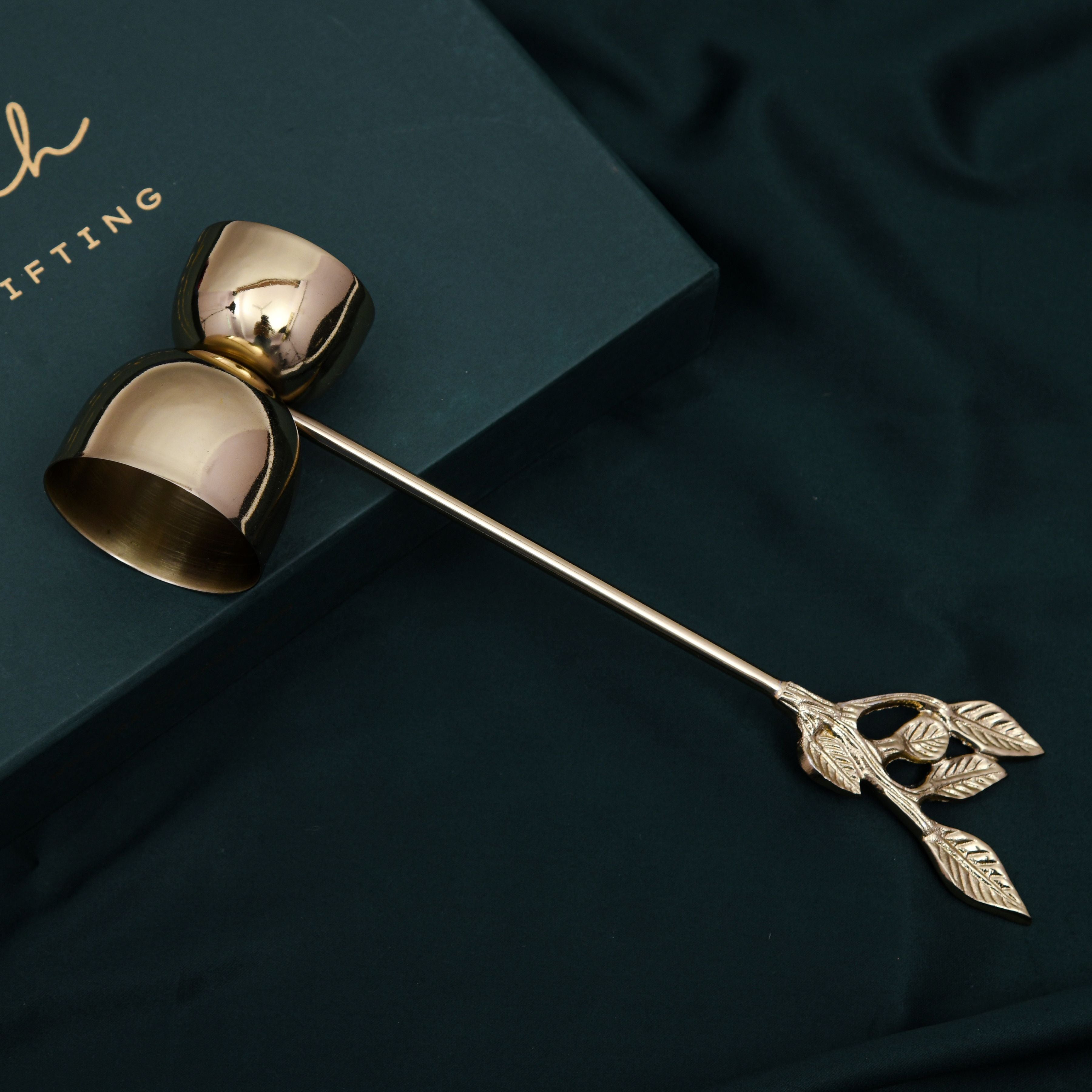 Patram Bar Set, Solid Brass Handles, Luxury Gifting, Gold Finish