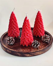 Load image into Gallery viewer, Unscented Soy Wax Christmas Tree Candle – Eco-Friendly Holiday Decor (3 Colours)
