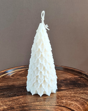 Load image into Gallery viewer, Unscented Soy Wax Christmas Tree Candle – Eco-Friendly Holiday Decor (3 Colours)
