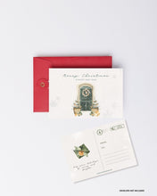 Load image into Gallery viewer, Christmas Note Cards l Limited Edition Custom Hemp Handmade Paper l Eco-Friendly Holiday Cards - Set of 10 without envelopes

