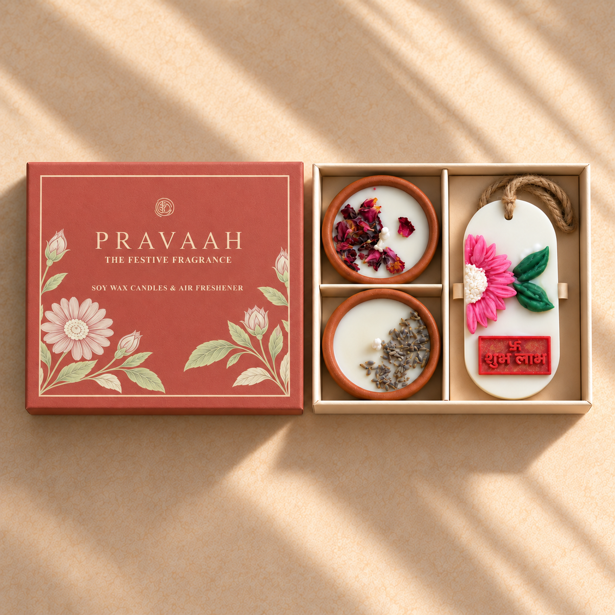 The Festive Fragrance | Terracotta Candles &amp; Air Freshener Gift Set