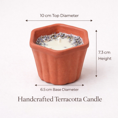 Sukoon | Hemp Oil and Lavender Candle | 3 Wick candle | Soy Wax Candle