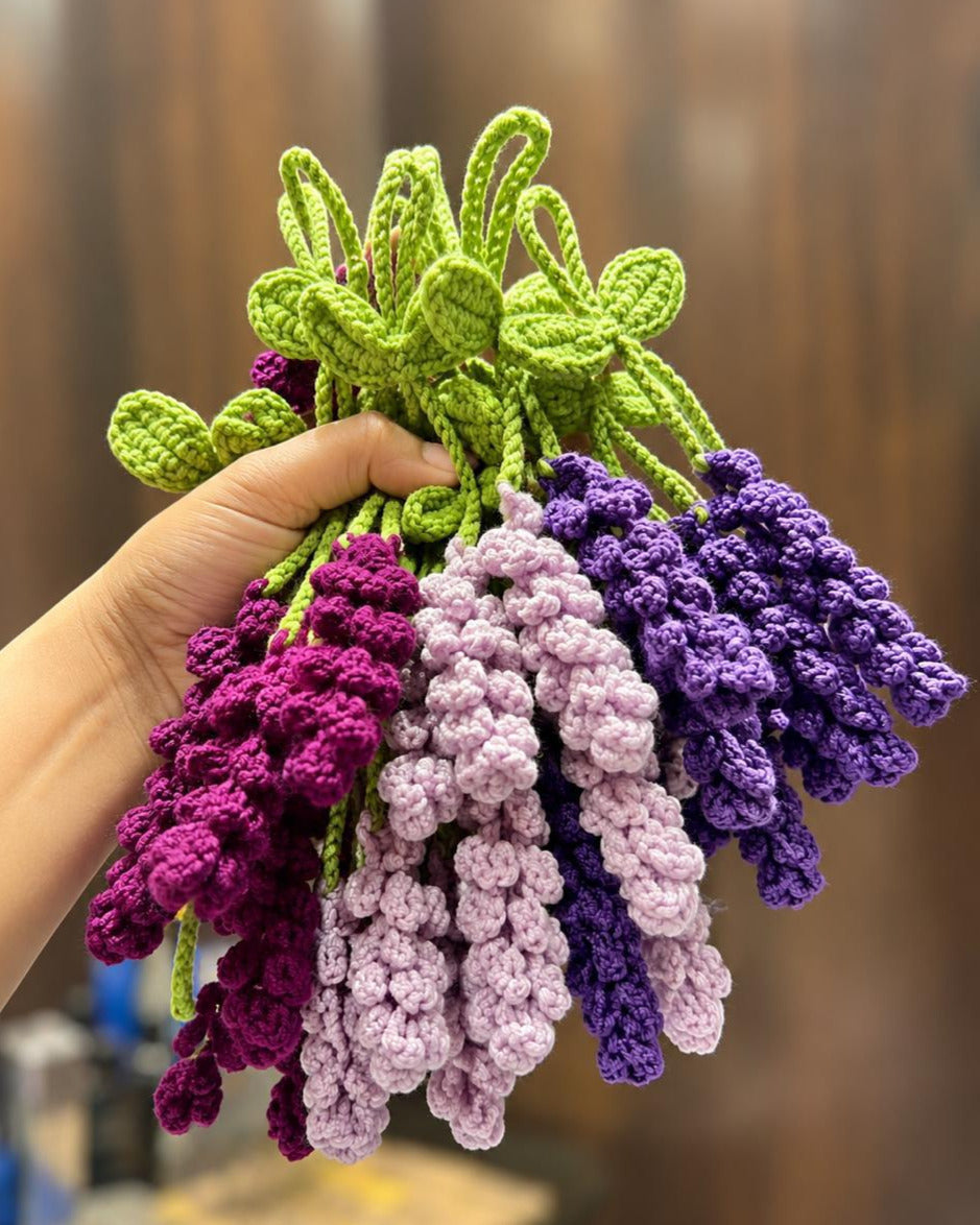 Lavender Buds | Handmade Crochet Keychain