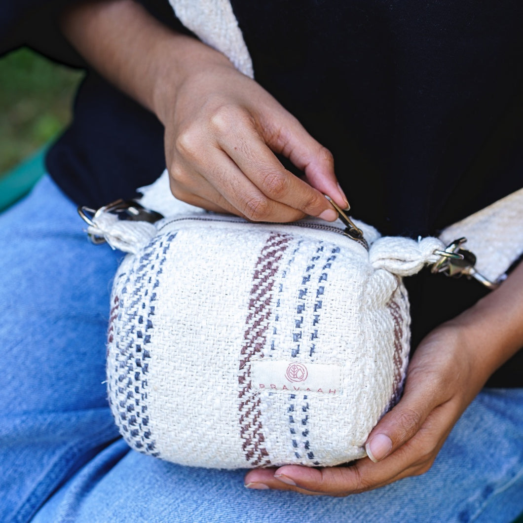 Kese Handwoven Cross Body Bag | Vegan
