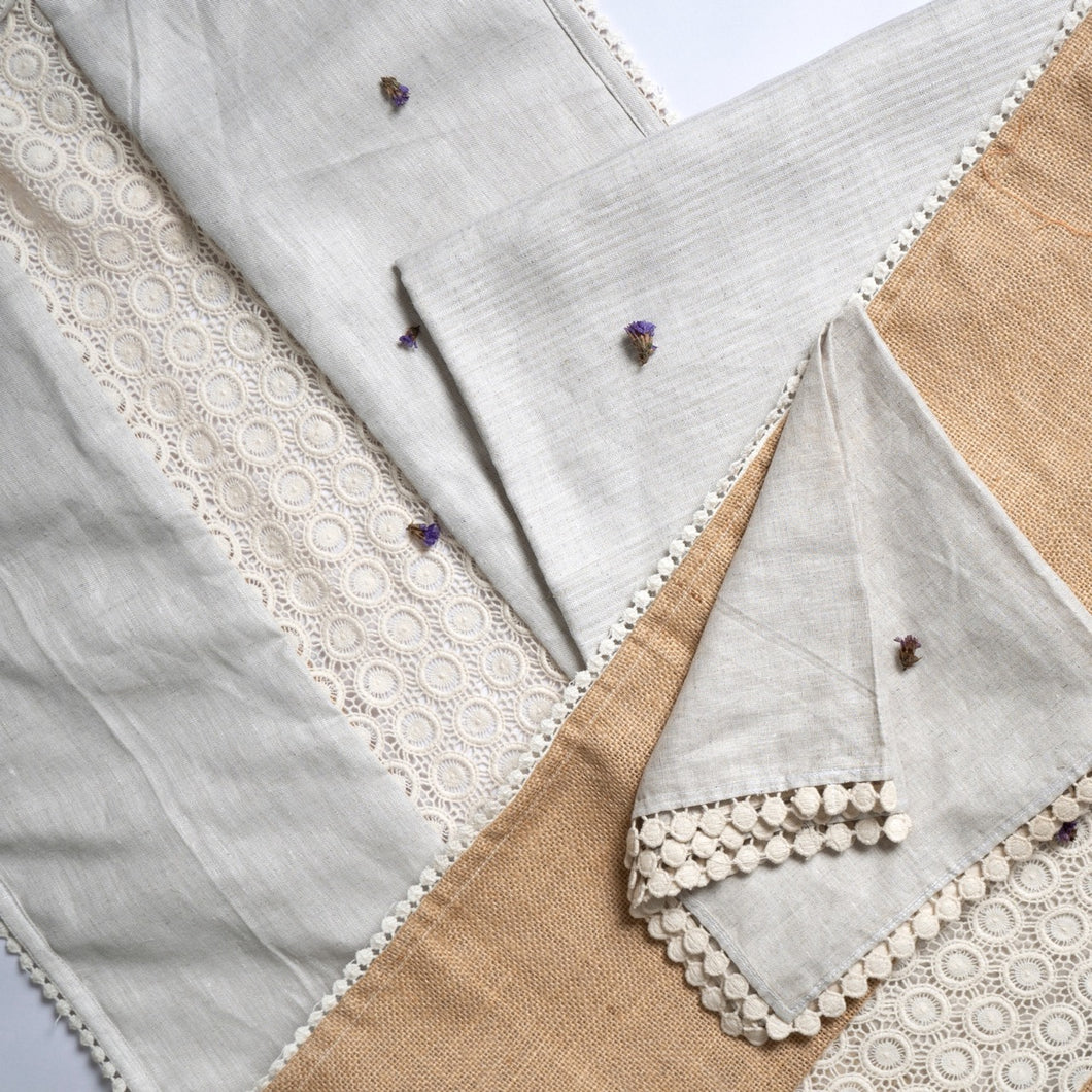 The Bhūmi Set - 100% Hemp Table Linen Set