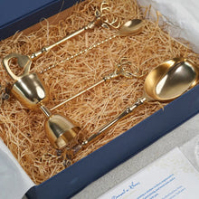 Load image into Gallery viewer, Saarang Bar Set | Lead-free Brass | Set of 4 | Gold
