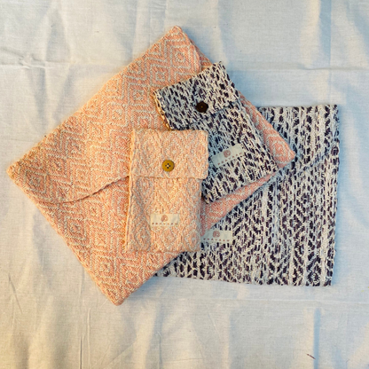 Kys Laptop Sleeve | Pink and Purple | Hemp Cotton Blend | Washable | Fits 11”-13” screen laptops