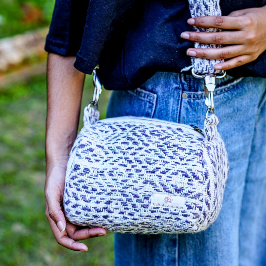 Kys Handwoven Bag | Vegan | Purple