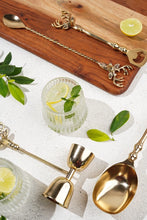 Load image into Gallery viewer, Saarang Bar Set | Lead-free Brass | Set of 4 | Gold
