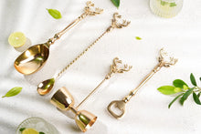 Load image into Gallery viewer, Saarang Bar Set | Lead-free Brass | Set of 4 | Gold
