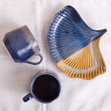 Load image into Gallery viewer, Toofan Mug | Navy Blue and Grey | Hand glazed | Oven and Microwave Safe
